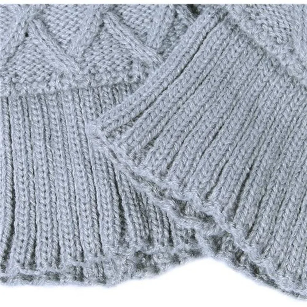 2 Pairs Women's Boot Cuffs Winter Short Cable Knit Leg Warmers Boot Socks Gifts
